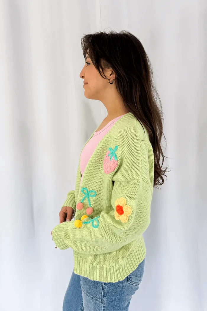 3D Fruit Knit Cardi