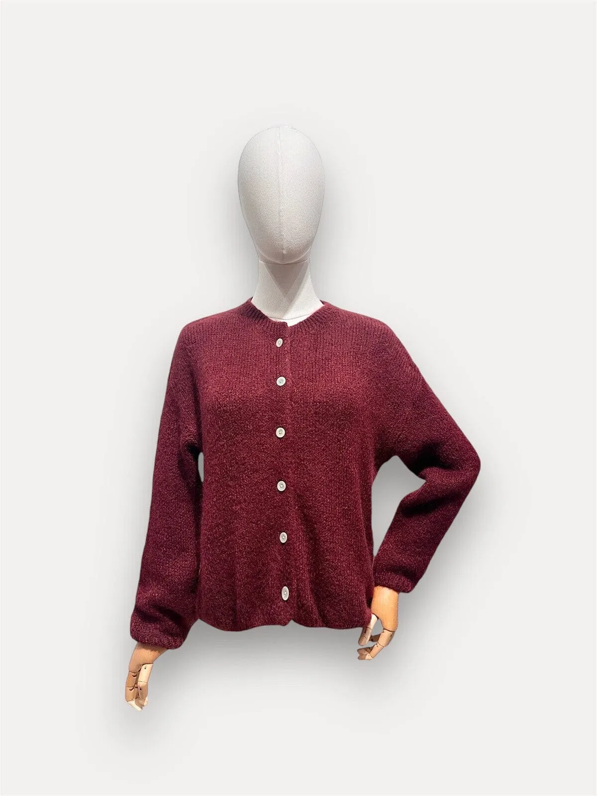 A-bee - Soft Cardigan - Burgundy