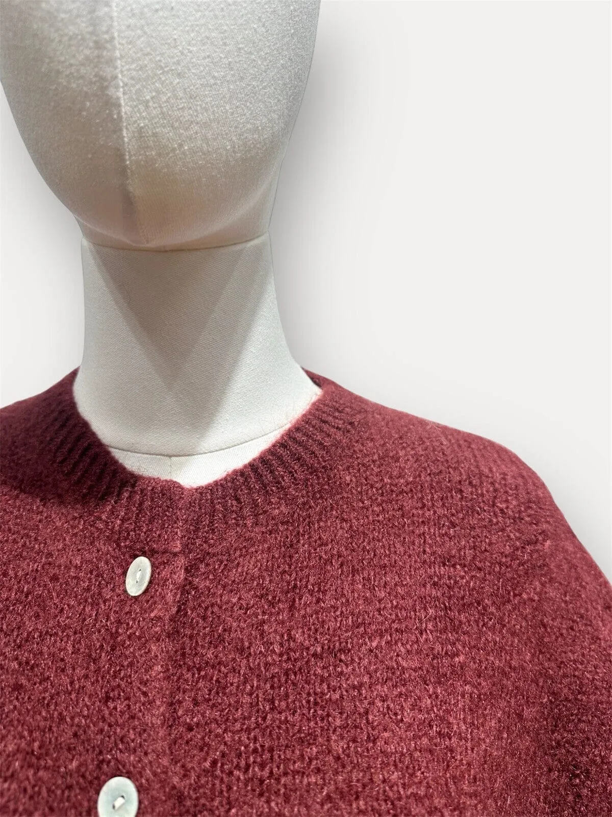 A-bee - Soft Cardigan - Burgundy