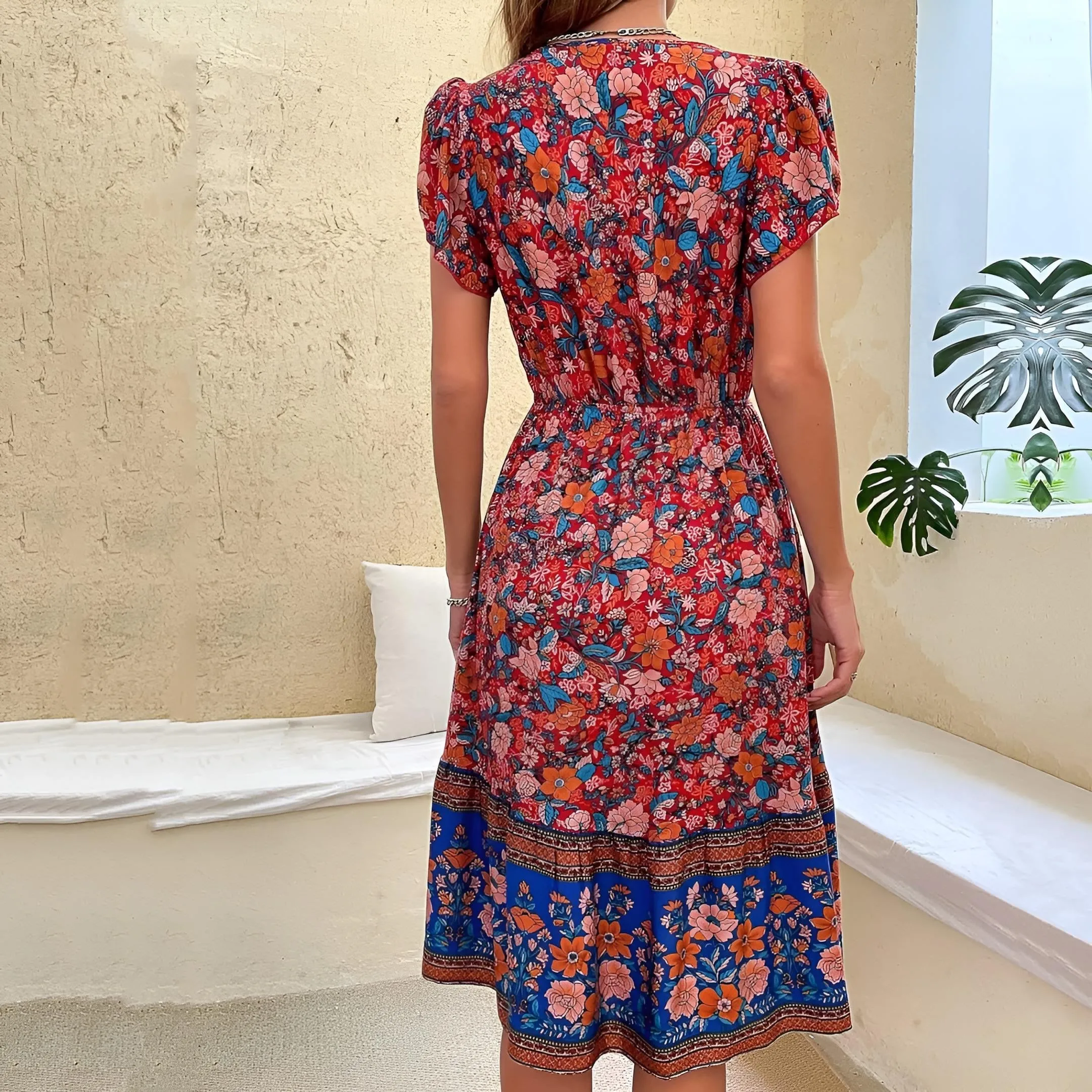 Boho Hawaii Mini Dress