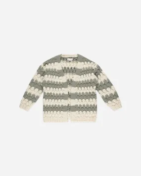 Bubble Knit Cardigan || Laurel Stripe