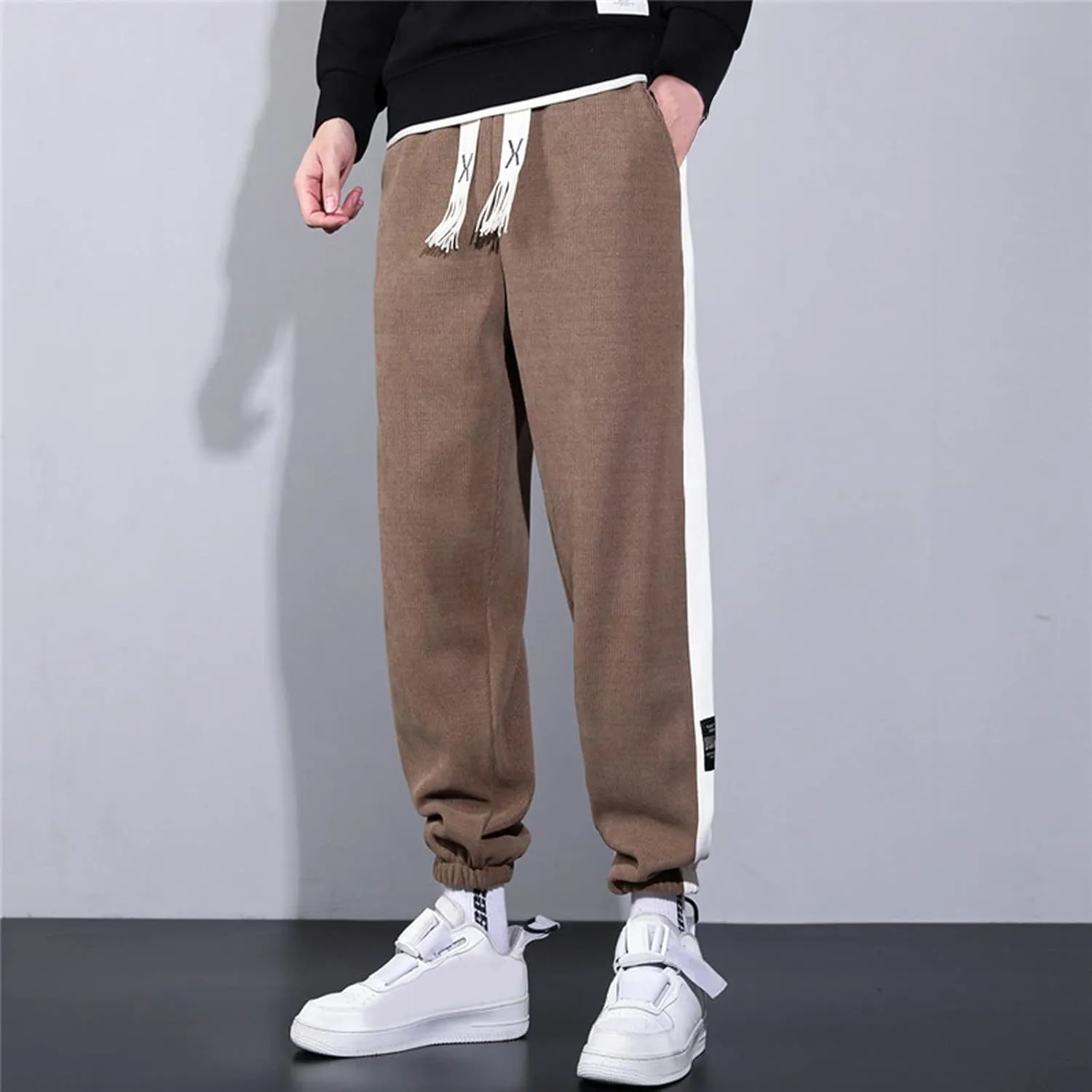 Cargo Sweatpants for Men Trousers Cargo Pants for Men Relaxed Fit Casual Slim Beach Work Streetwear Khaki Baggy Pants