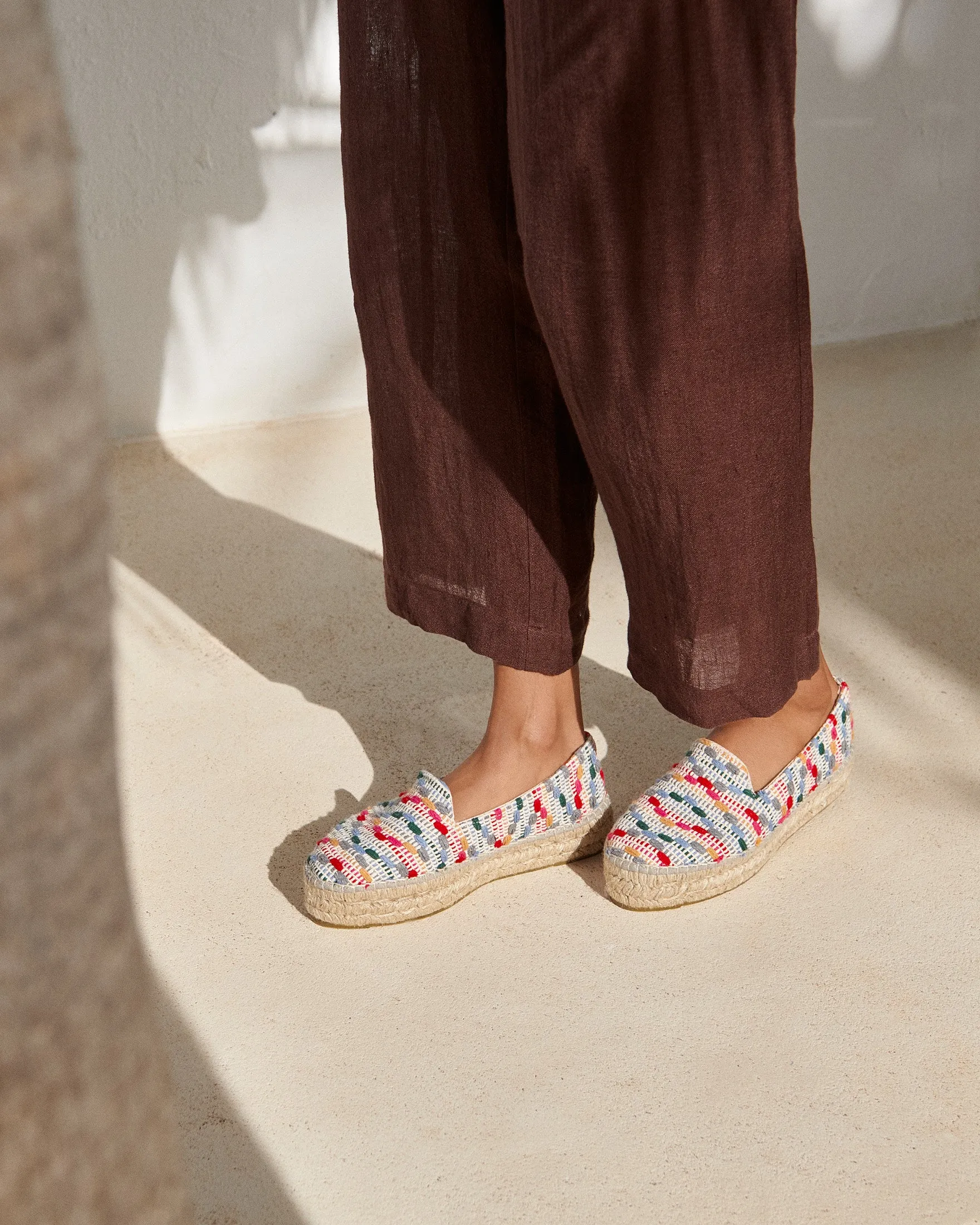 Cotton Jaquard Double Sole Espadrilles - G05D0 - Yucatán Multicolor Stripes