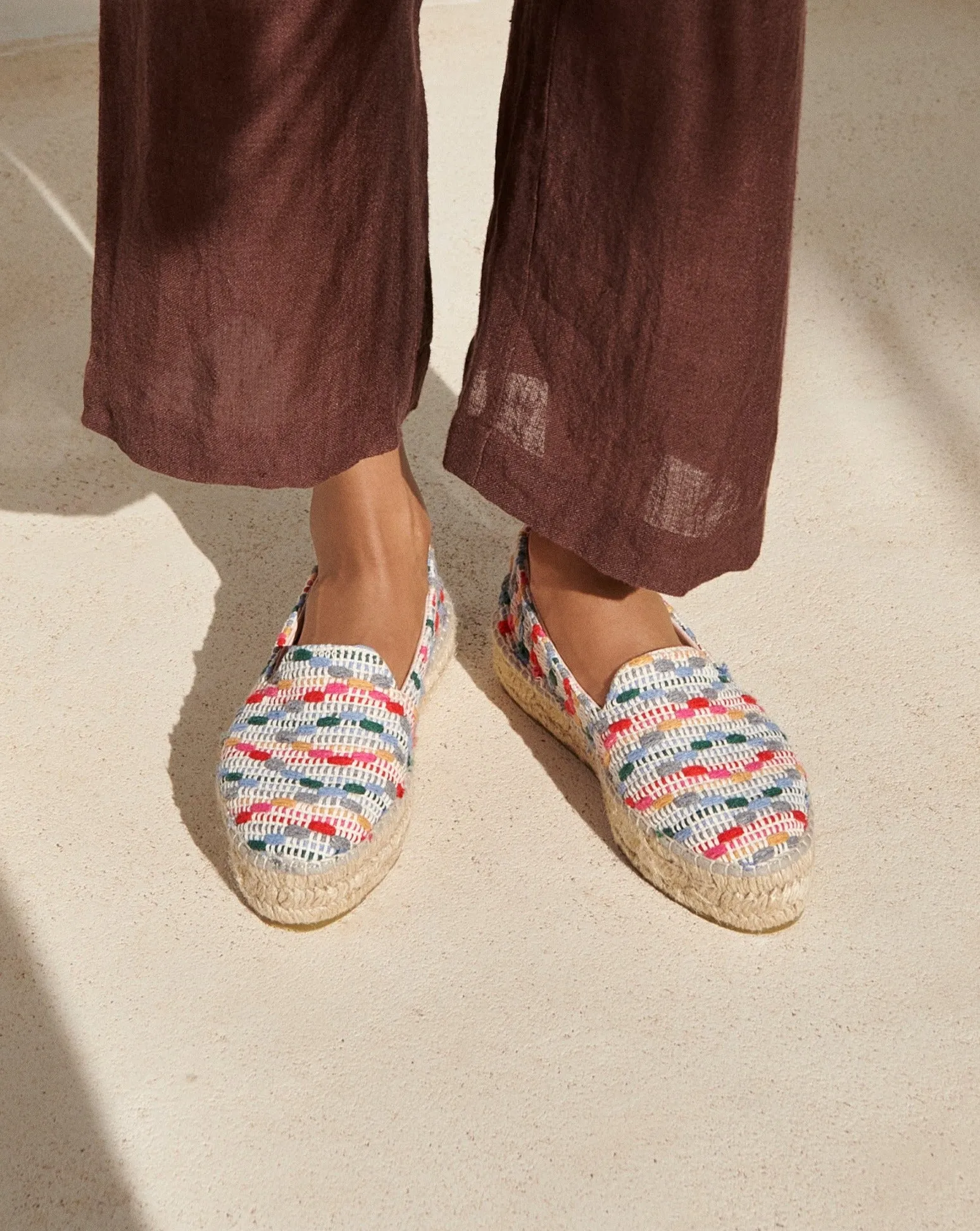 Cotton Jaquard Double Sole Espadrilles - G05D0 - Yucatán Multicolor Stripes