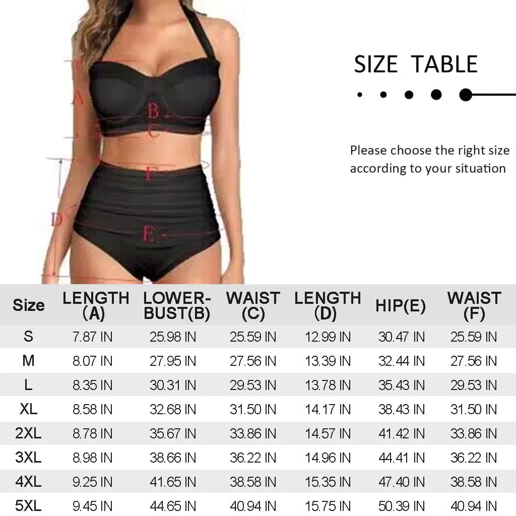 Custom Face Dark Red Women's Bikini Swimsuit Long Short Kimono Chiffon Blouse Set
