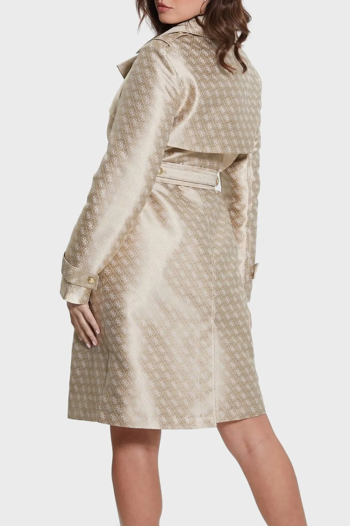 Dilatta logo regular fit arched ladies trench coat w3YL03WFIR2 F05o