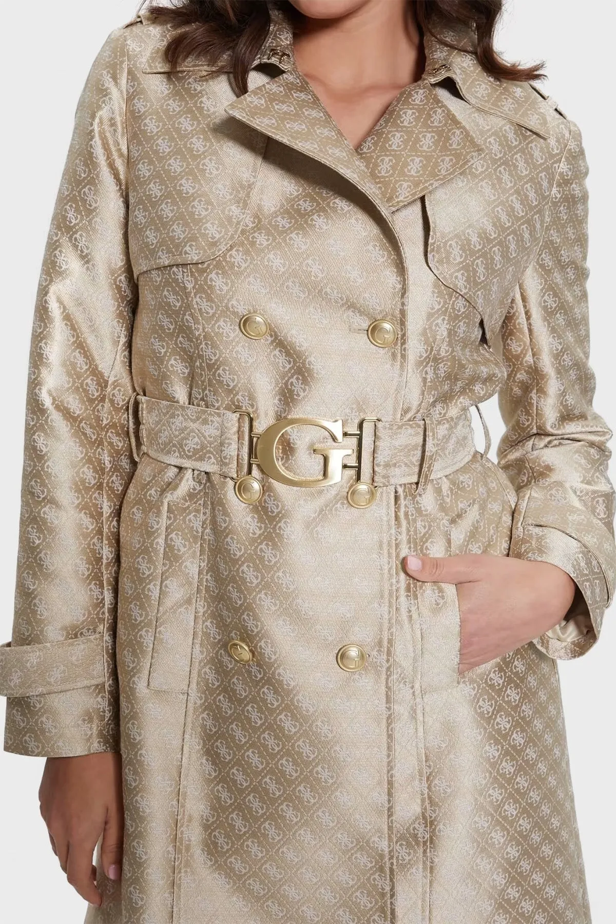 Dilatta logo regular fit arched ladies trench coat w3YL03WFIR2 F05o