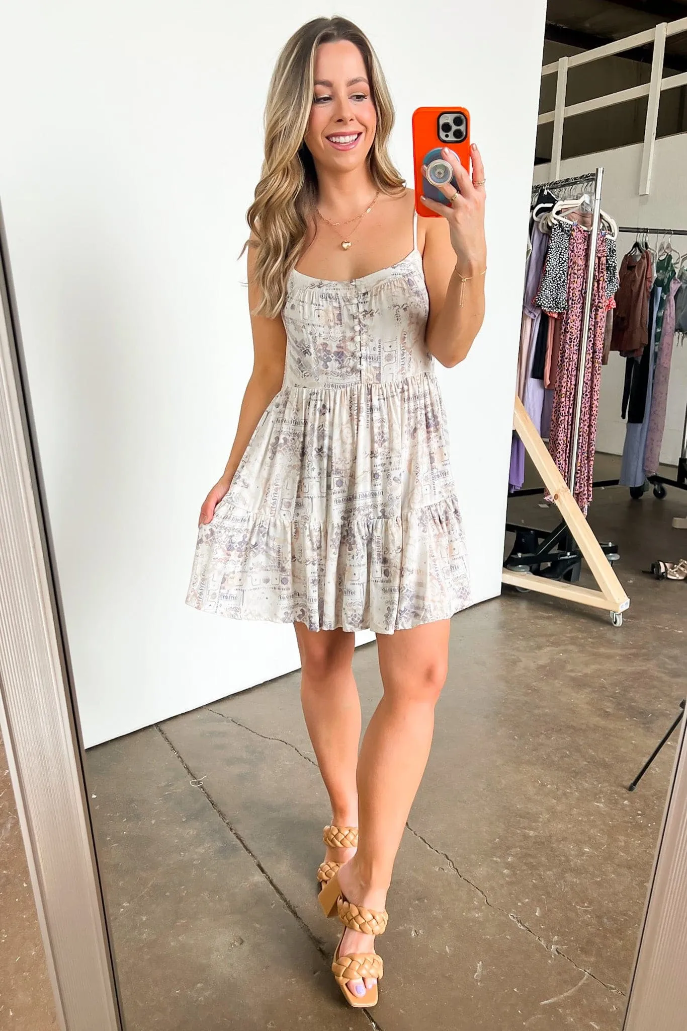 Eccentric Esscence Patchwork Print Tiered Dress - FINAL SALE