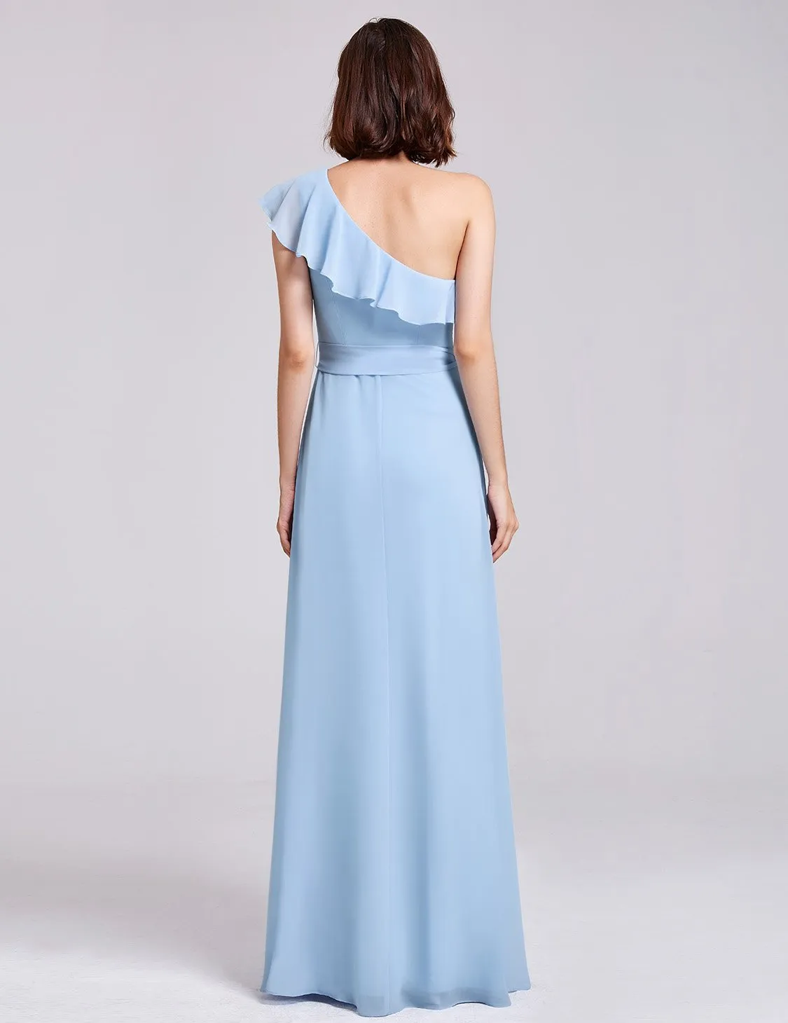 Ever-Pretty Women's Elegant One Shoulder Ruffles Oblique Neckline Bridesmaids Dress EP07211