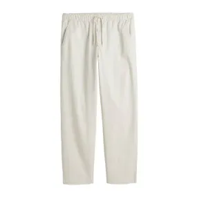H&M Relaxed Fit Twill Pull-on Pants, light beige