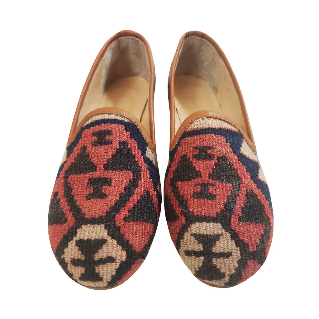 Handwoven Wool Kilim Women's Loafer (Bibi) Size 38 (8)