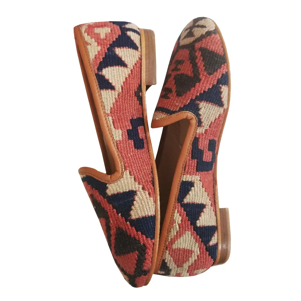 Handwoven Wool Kilim Women's Loafer (Bibi) Size 38 (8)