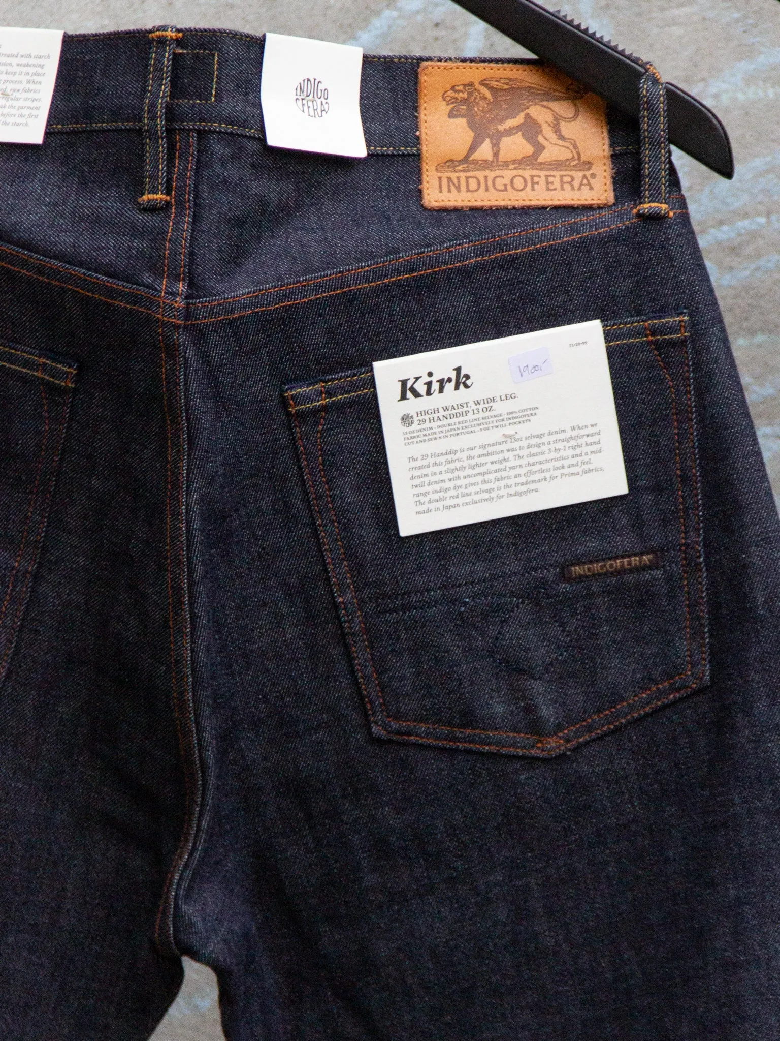 Indigofera, Kirk Jeans 29, 13 oz Handdip