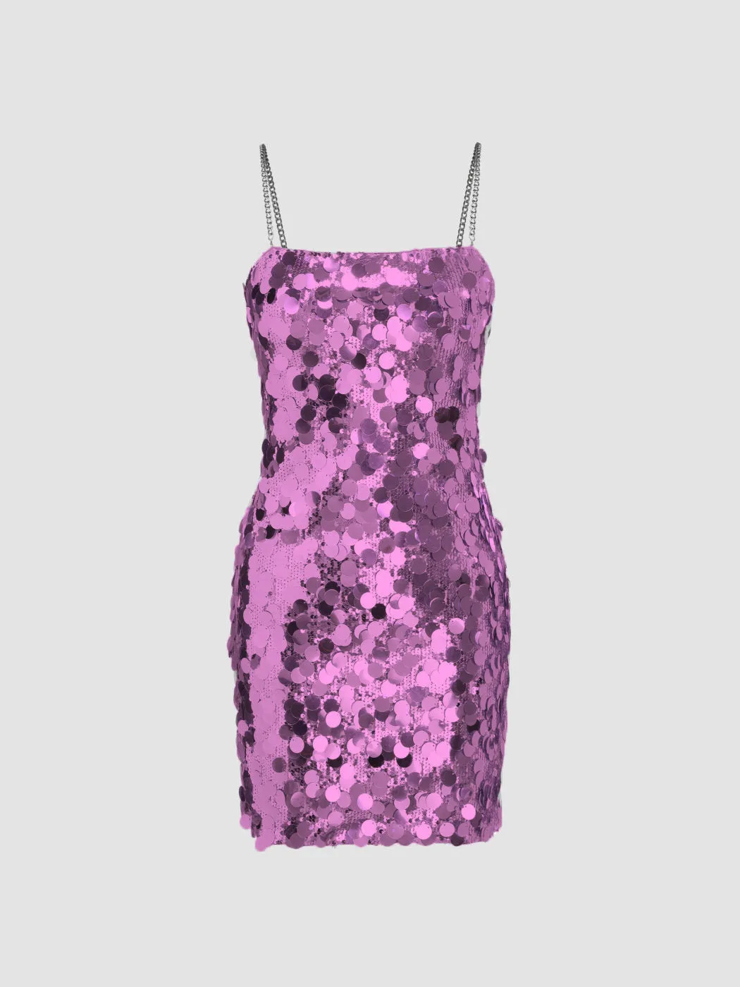 Internet Chic: Spring-Summer Sexy Chain Sequin Irregular Asymmetric Dress