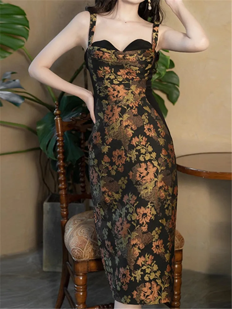 LANFUBEISI Lace Beach Summer Sexy Runway Dress Sundress Chic Sleeveless Backless  Boho Embroidery Dresses for Women Loose Party Woman