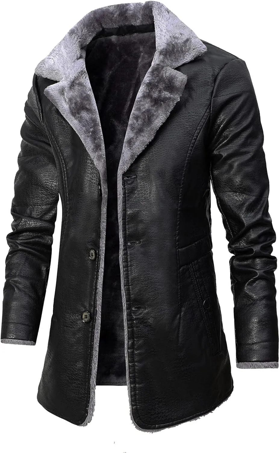 LCMTWX Coats for Men Cottonpadded Jacket Stand Collar Knitted Splice Sweater Coat Casual Men's Thicken Warm Winter Coat