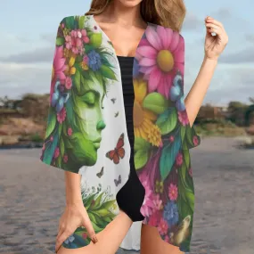 Leaf Goddess Angela Bathing Suit Cover, Tunic