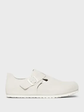 London Suede Sandals in Antique White