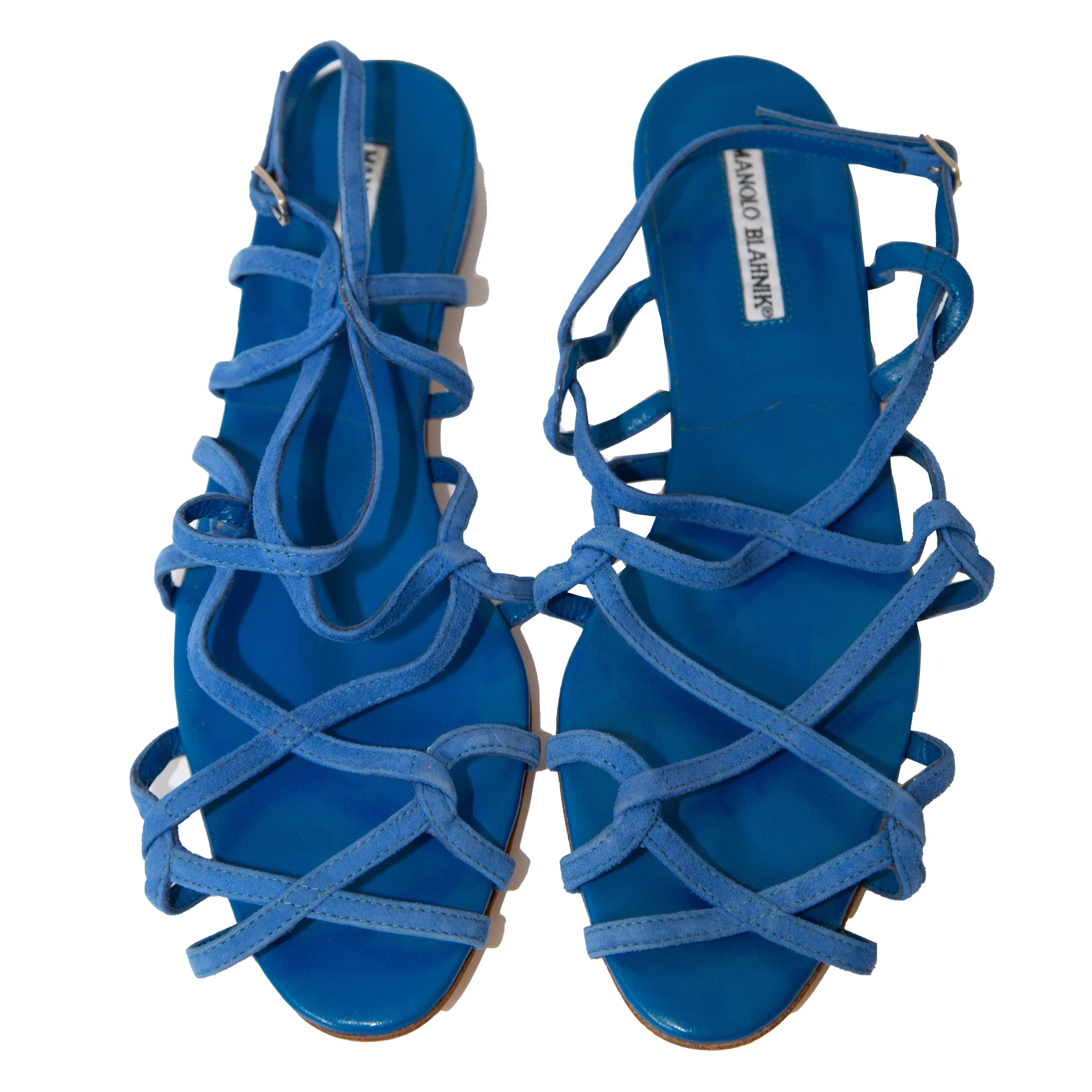 Manolo Blahnik Blue Sandals