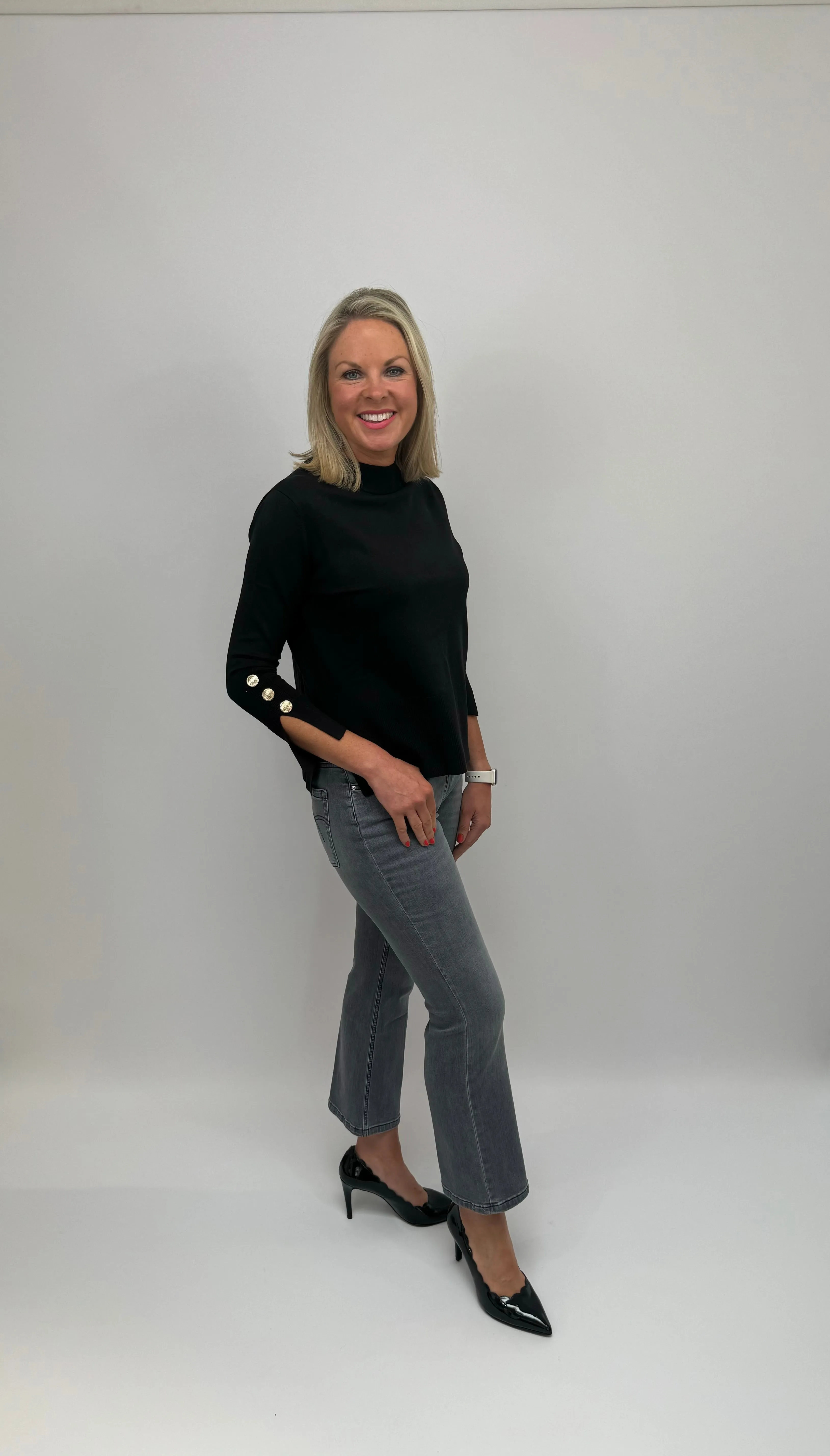 MARELLA Grey Cropped Jeans