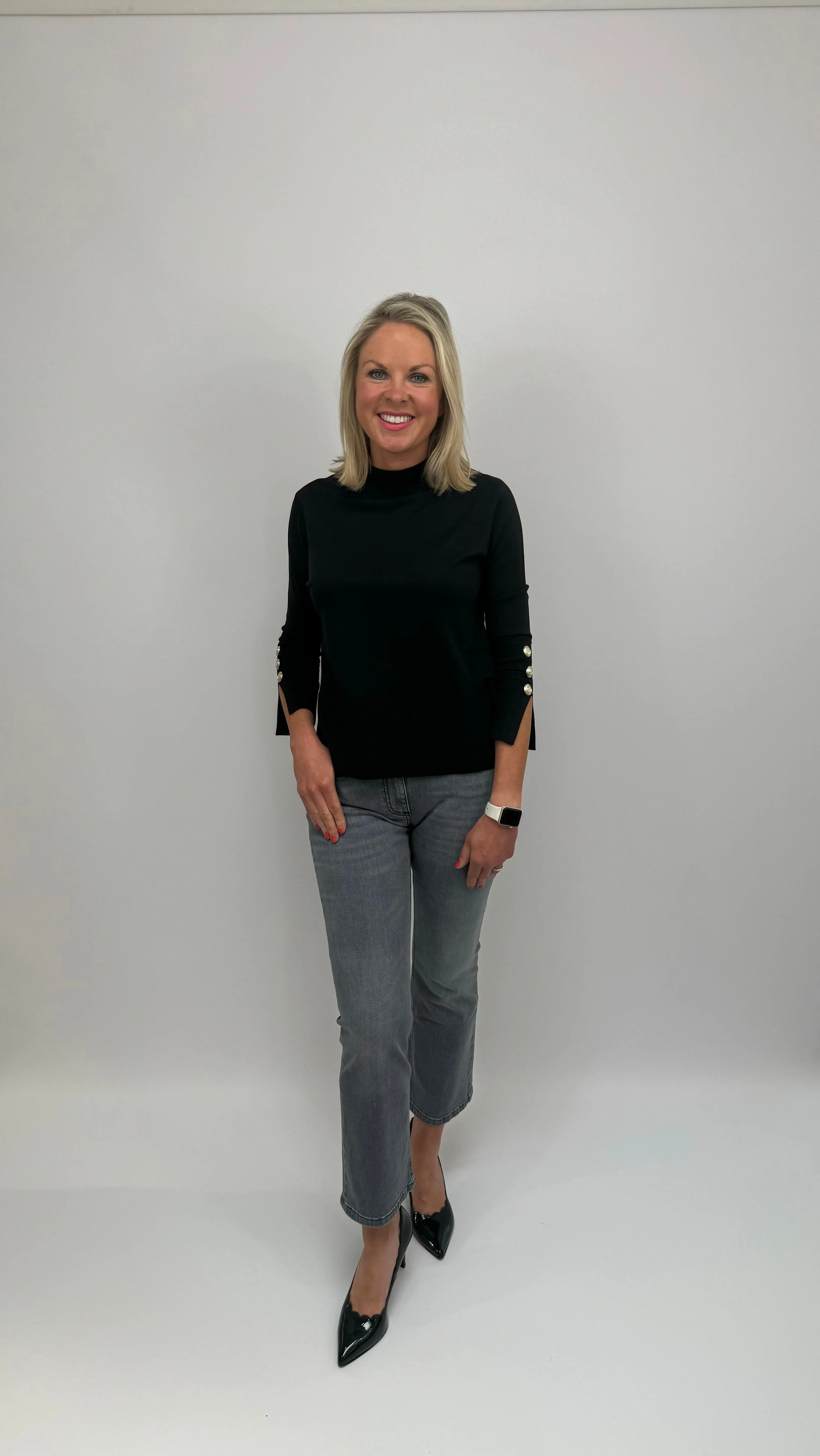 MARELLA Grey Cropped Jeans