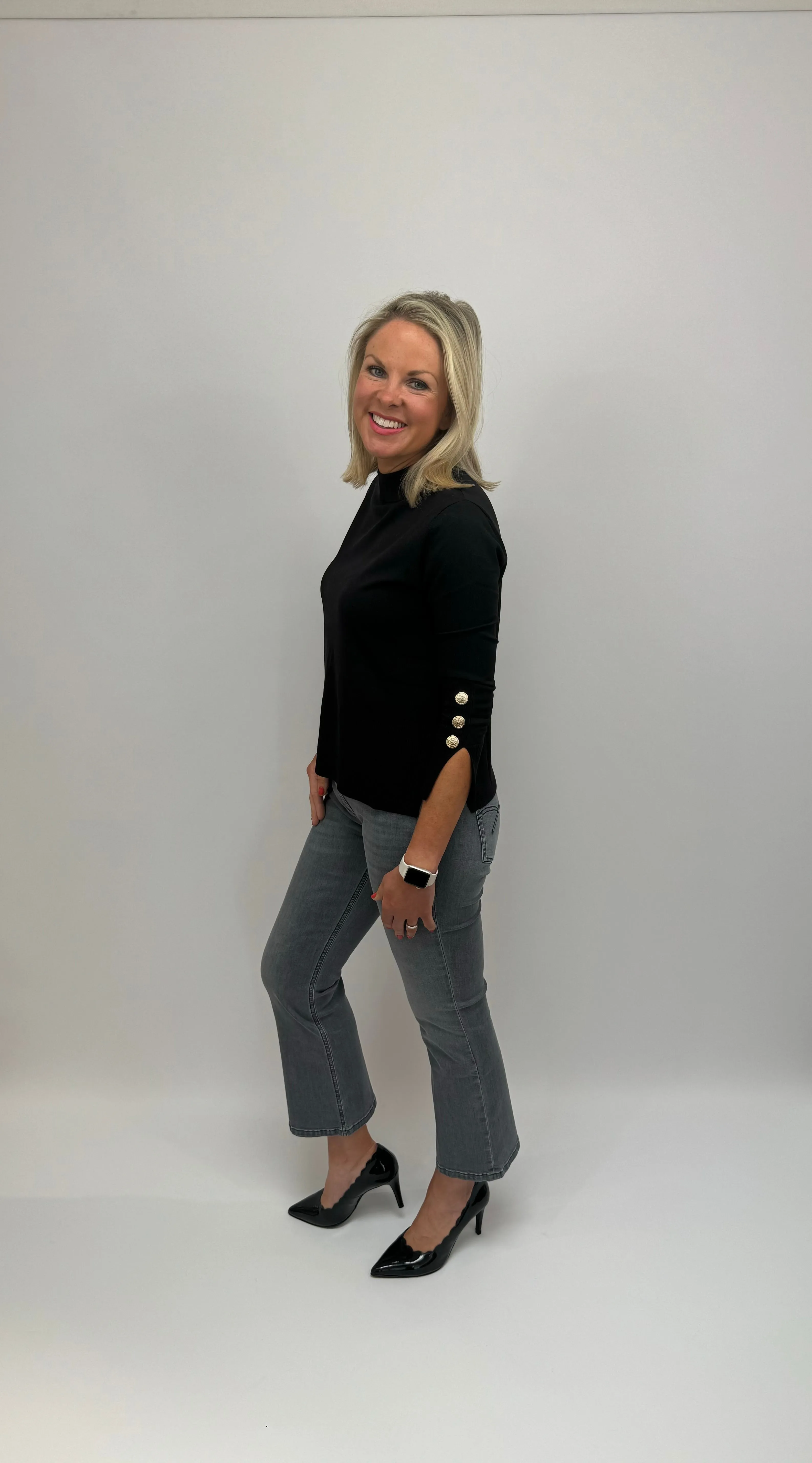 MARELLA Grey Cropped Jeans