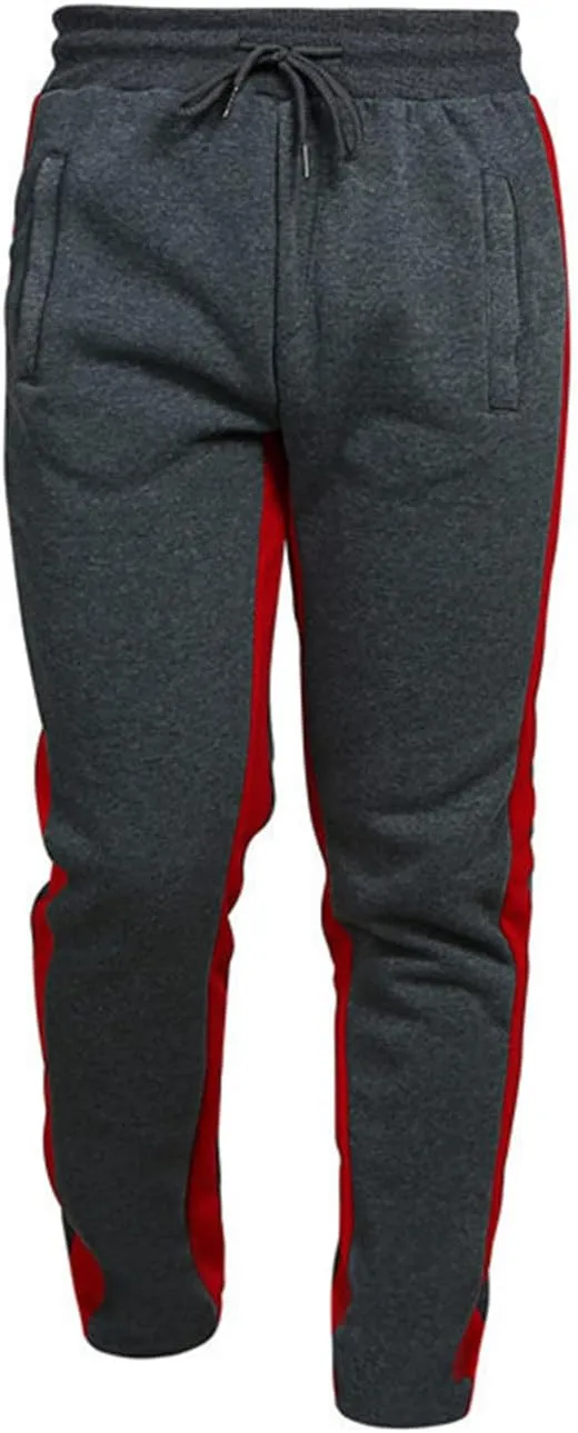 Men's Cargo Sweatpants Joggers Men's Heavyweight Cargo Pants Elastic Waist Drawstring Jogger Sweatpants Straight Multi