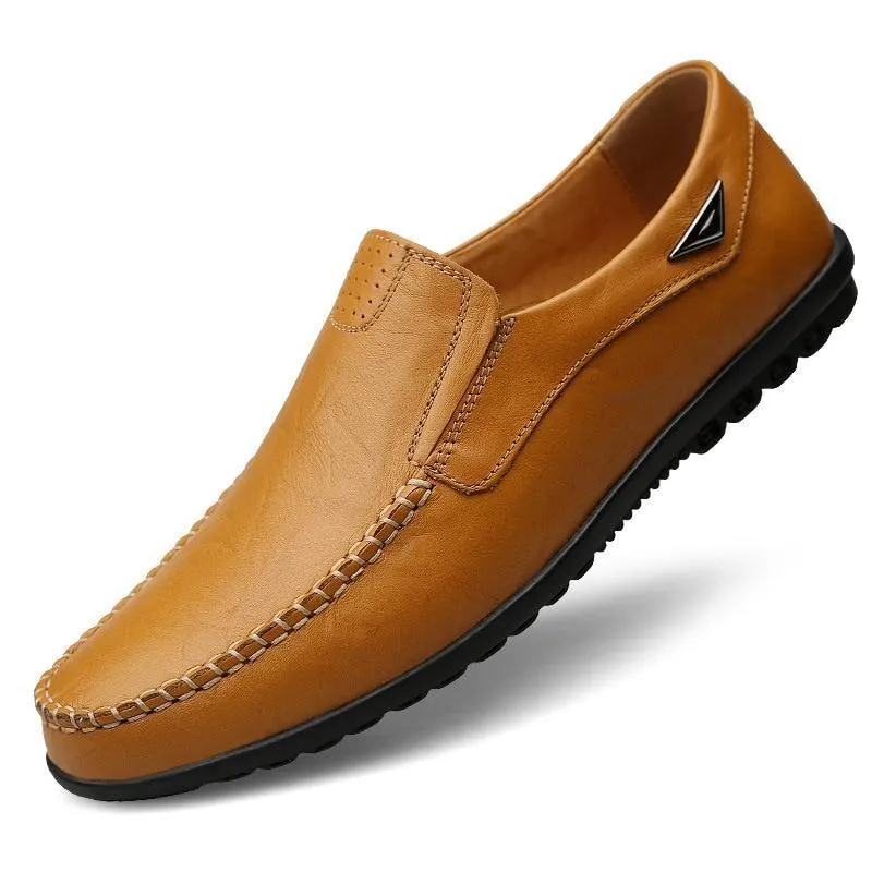 Men's Faux Leather Moccasin Italian Loafers
