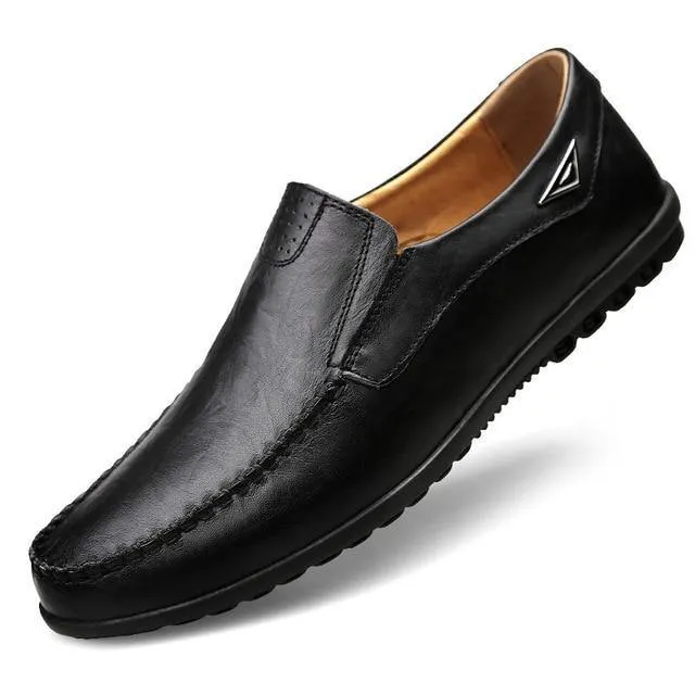 Men's Faux Leather Moccasin Italian Loafers