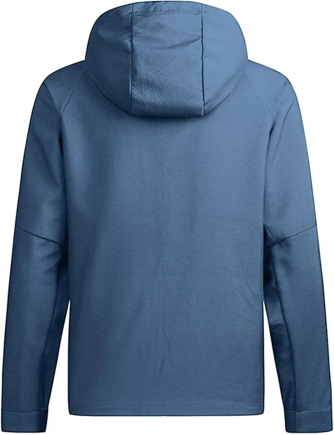 Mens Rain Jacket Waterproof Raincoat with Hooded Lightweight Windbreaker Soft Shell Hiking Coat for Travel