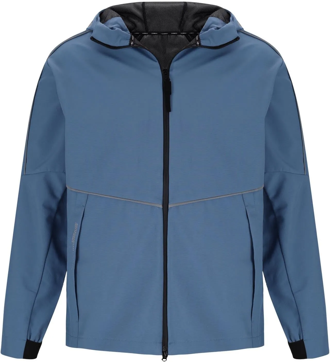 Mens Rain Jacket Waterproof Raincoat with Hooded Lightweight Windbreaker Soft Shell Hiking Coat for Travel