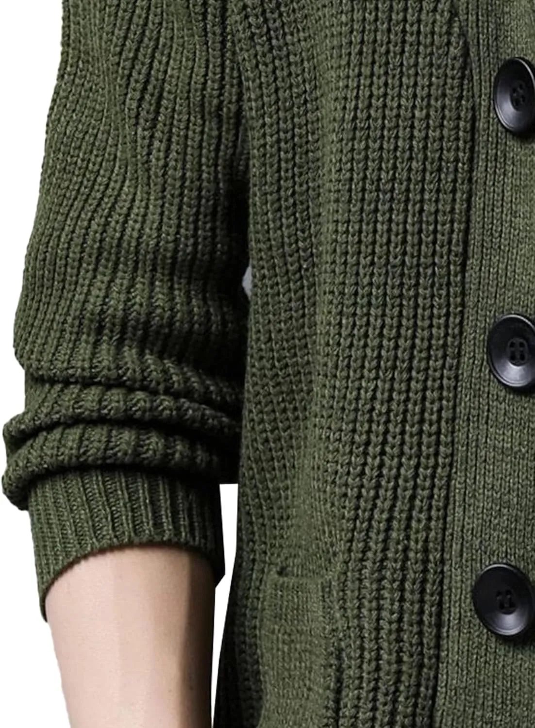 Men's Shawl Collar Button Down Cardigan Casual Slim Fit Cardigan Jacket Thermal Soft Cardigan Sweaters