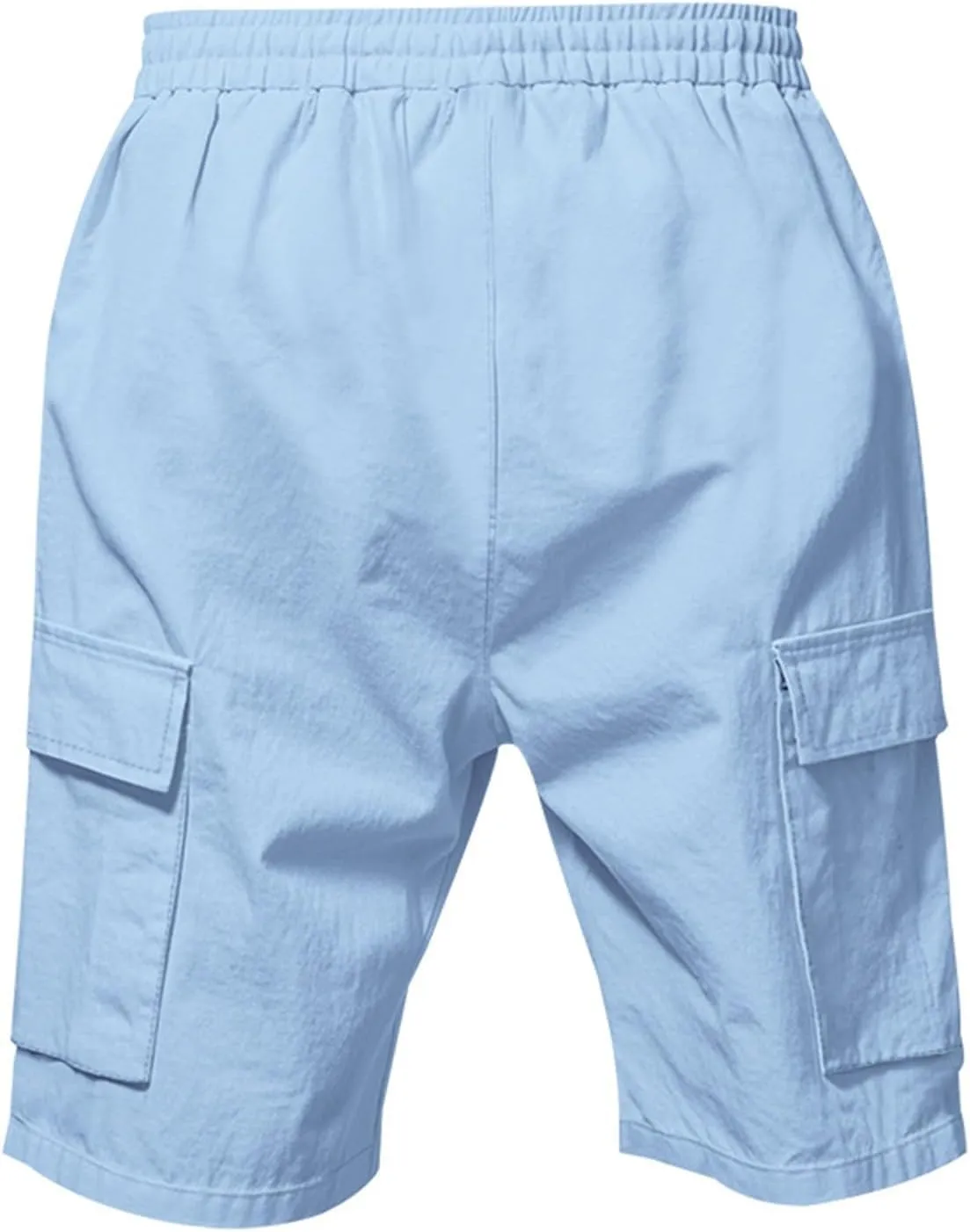 Mens Sports Shorts Drawstring Elastic Waist Short Pants Breathable Quick Dry Running Fitness Joggers Shorts
