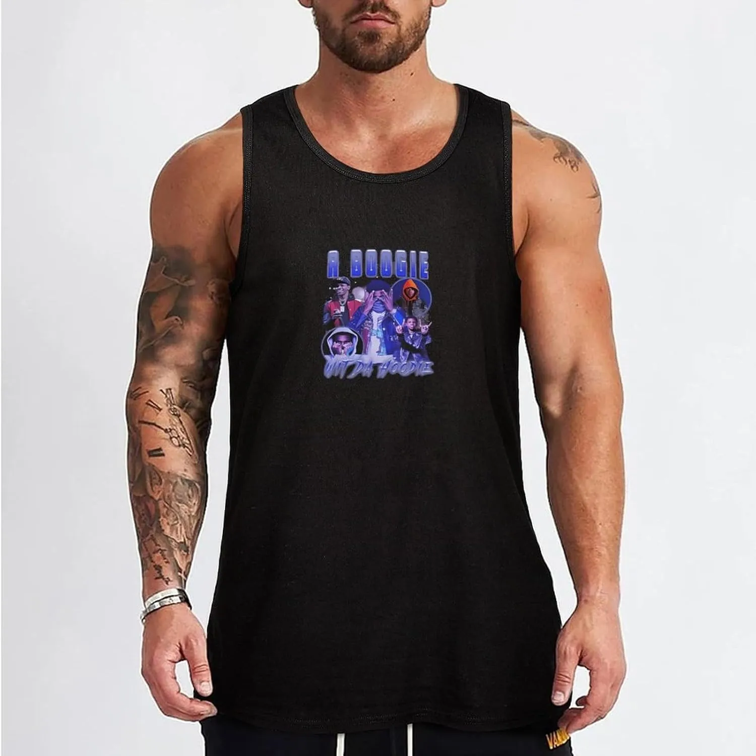 Men's Stretchy Sleeveless Shirt Comfortable Athletic Tank Flexible Tank