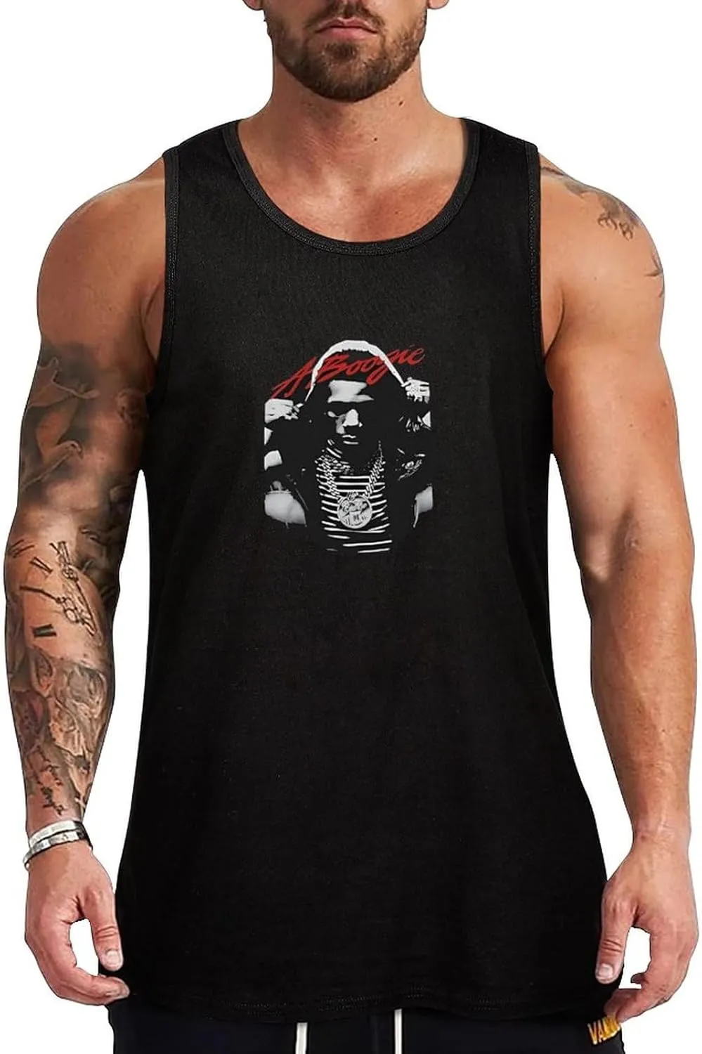 Men's Stretchy Sleeveless Shirt Comfortable Athletic Tank Flexible Tank