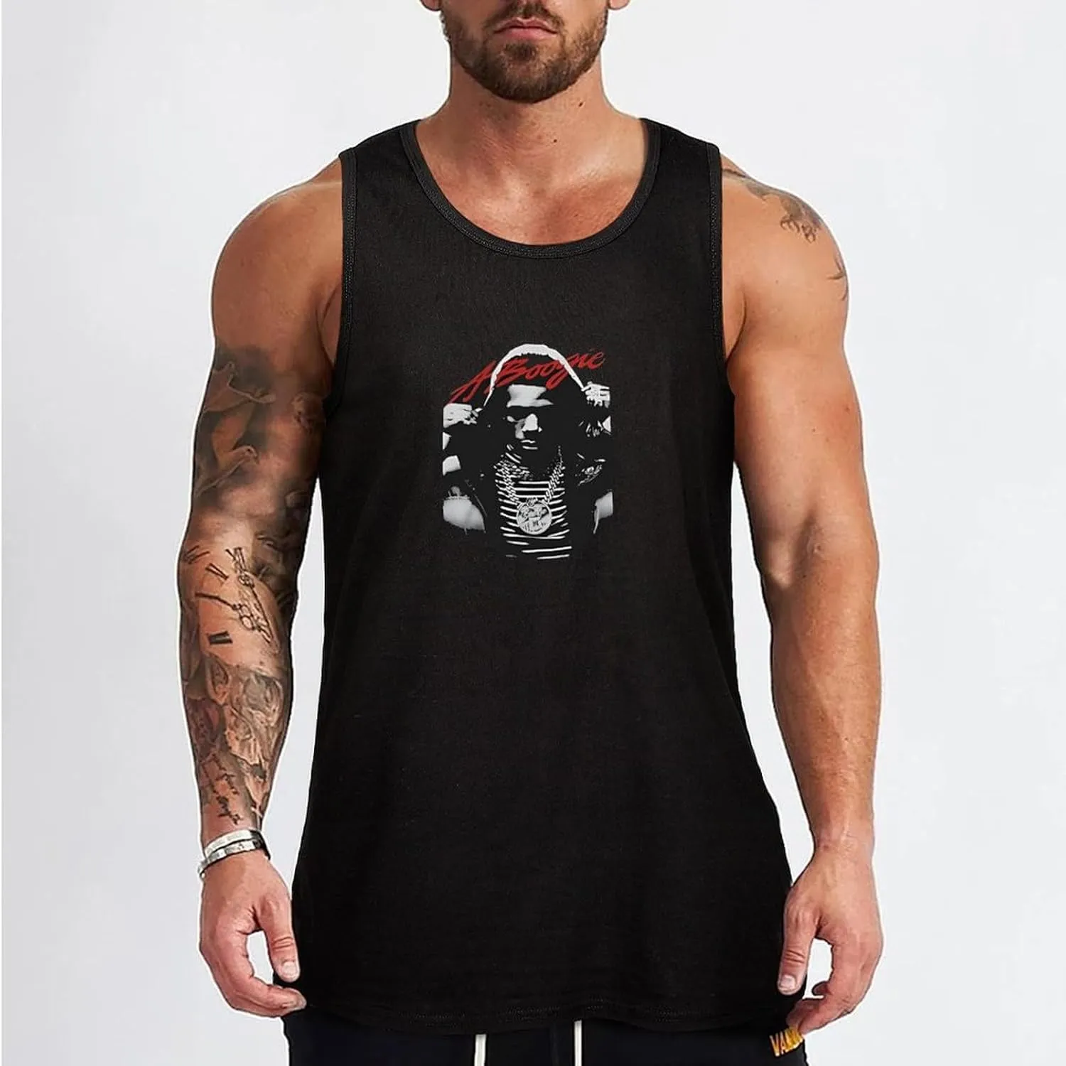 Men's Stretchy Sleeveless Shirt Comfortable Athletic Tank Flexible Tank