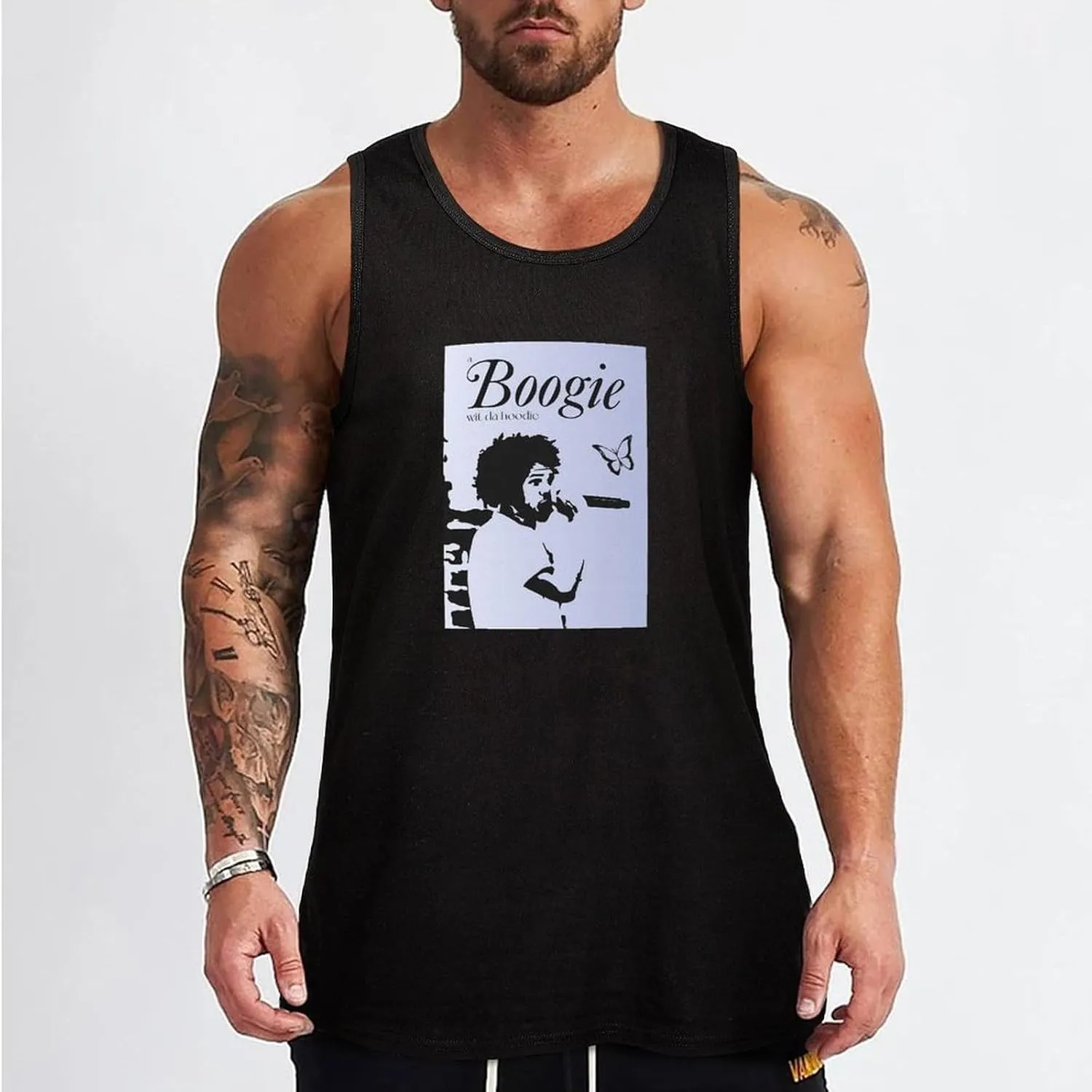 Men's Stretchy Sleeveless Shirt Comfortable Athletic Tank Flexible Tank