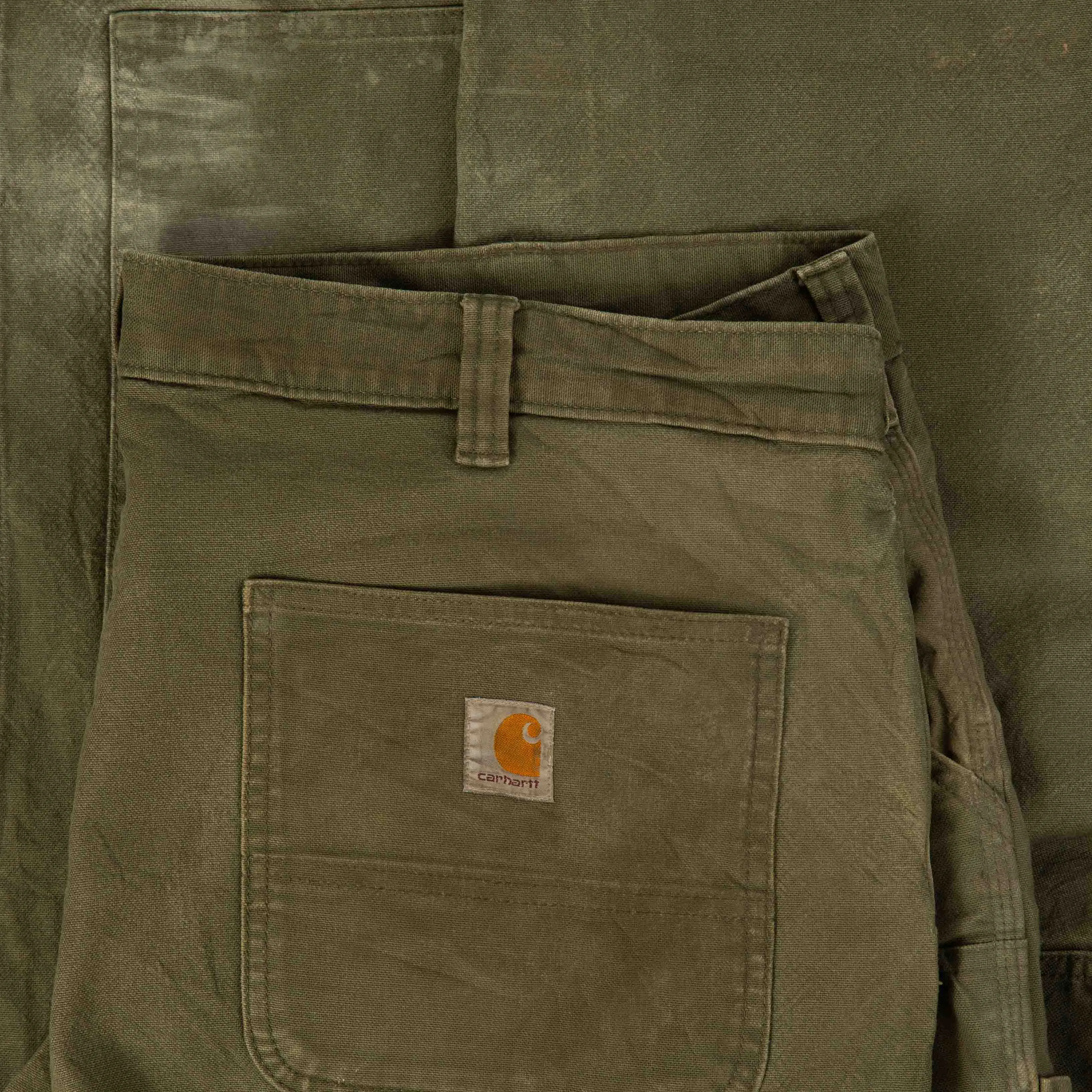 MEN'S VINTAGE CARHARTT RELAXED CARPENTER  TROUSERS - W38 X L31