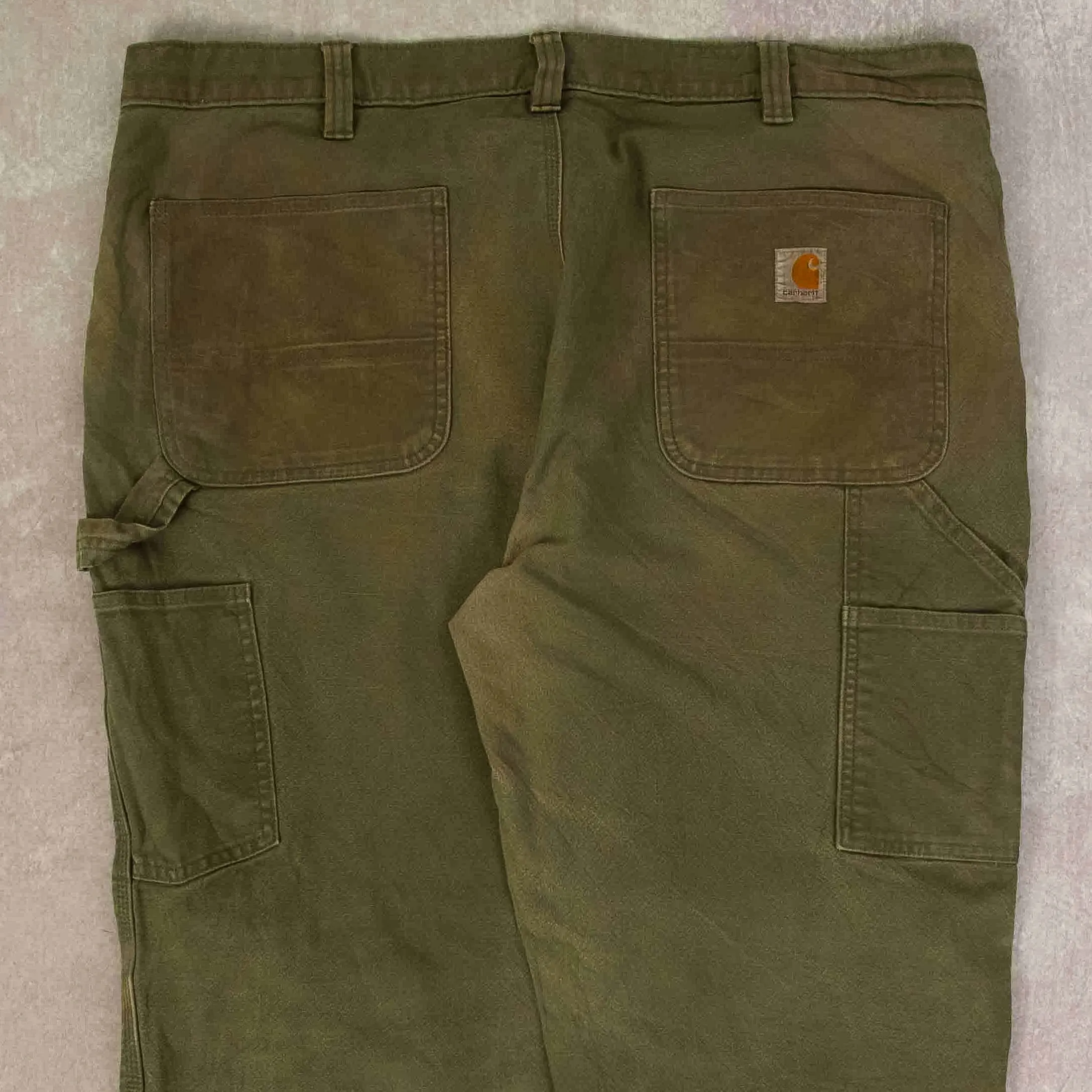 MEN'S VINTAGE CARHARTT RELAXED CARPENTER  TROUSERS - W38 X L31