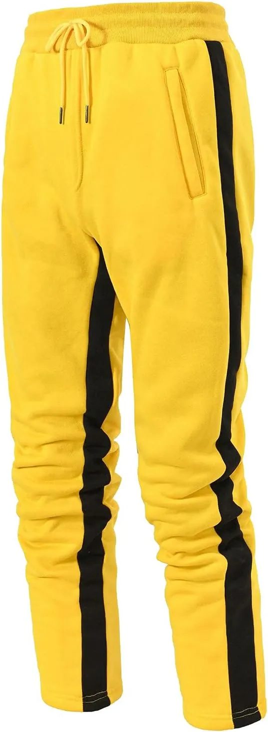 Mens Workout Cargo Sweatpants Sweatpants for Men Men's Loose Fit Fashion Solid Color Elastic Waist Long Pants Outdoor