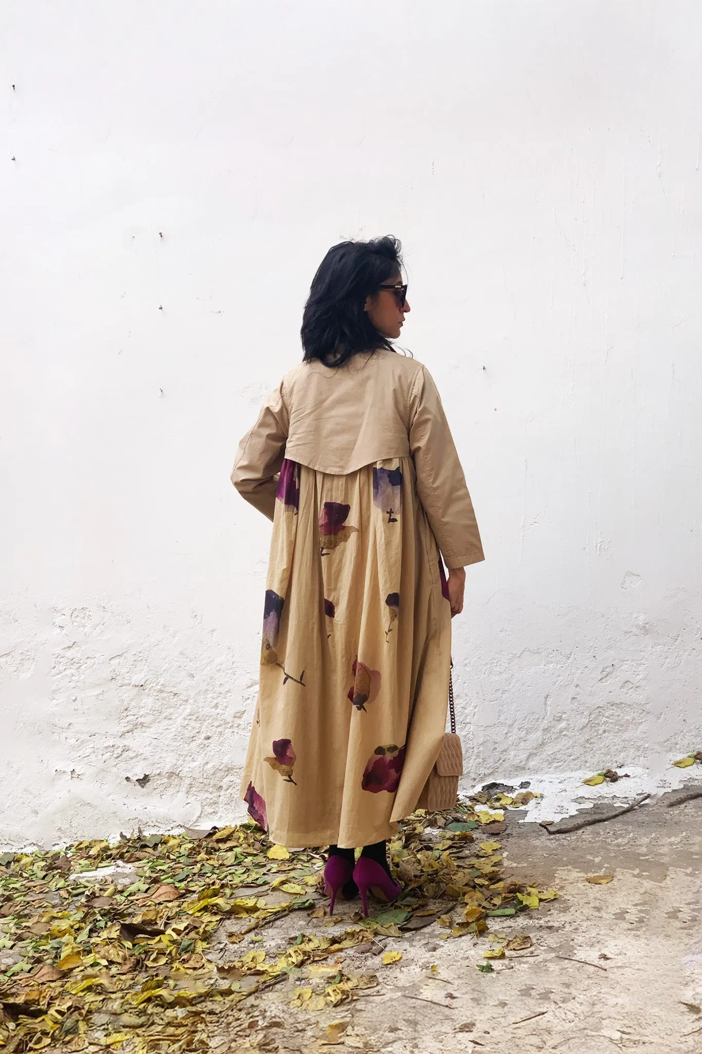 Oatmeal Trench dress