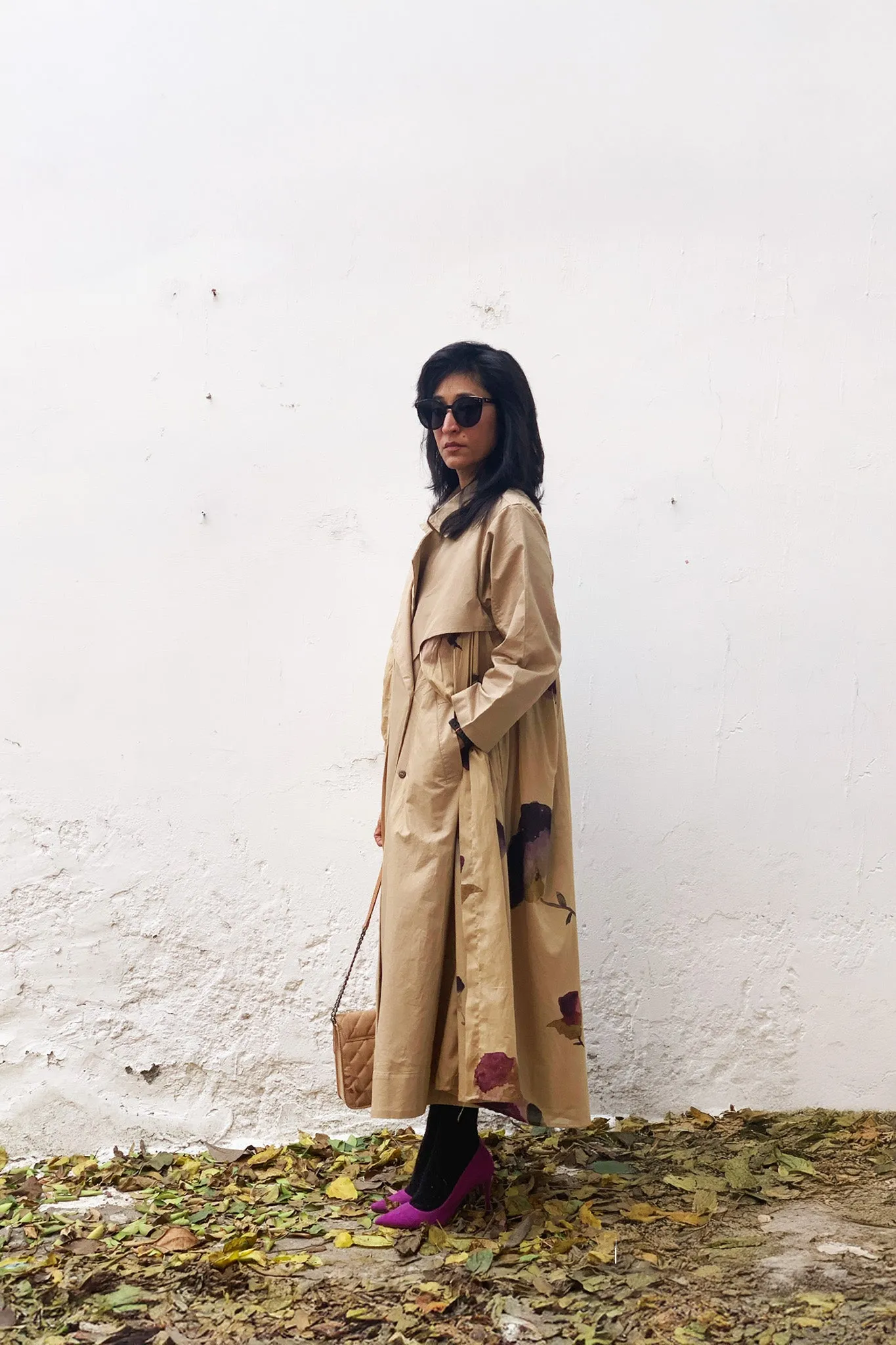 Oatmeal Trench dress