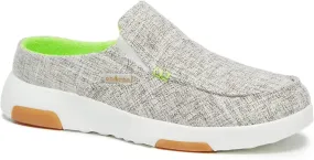 OrthoComfoot Women's Orthopedic Slip-On Loafers Walking Shoes: Comfortable Arch Support Slippers for Plantar Fasciitis, Casual Canvas Orthotic Mule Clogs for Foot Heel Pain Relief