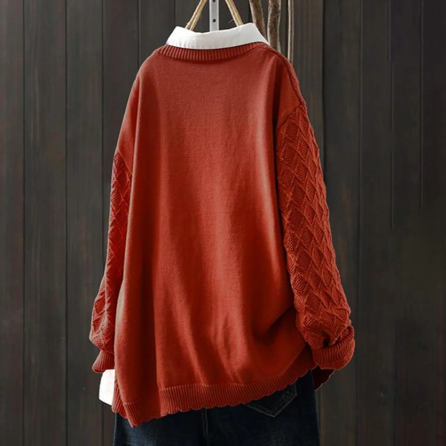 Oversized Cardigan Sweaters for Women Soft Open Front Cable Knit Lantern Long Sleeve Chunky Outwear Coats