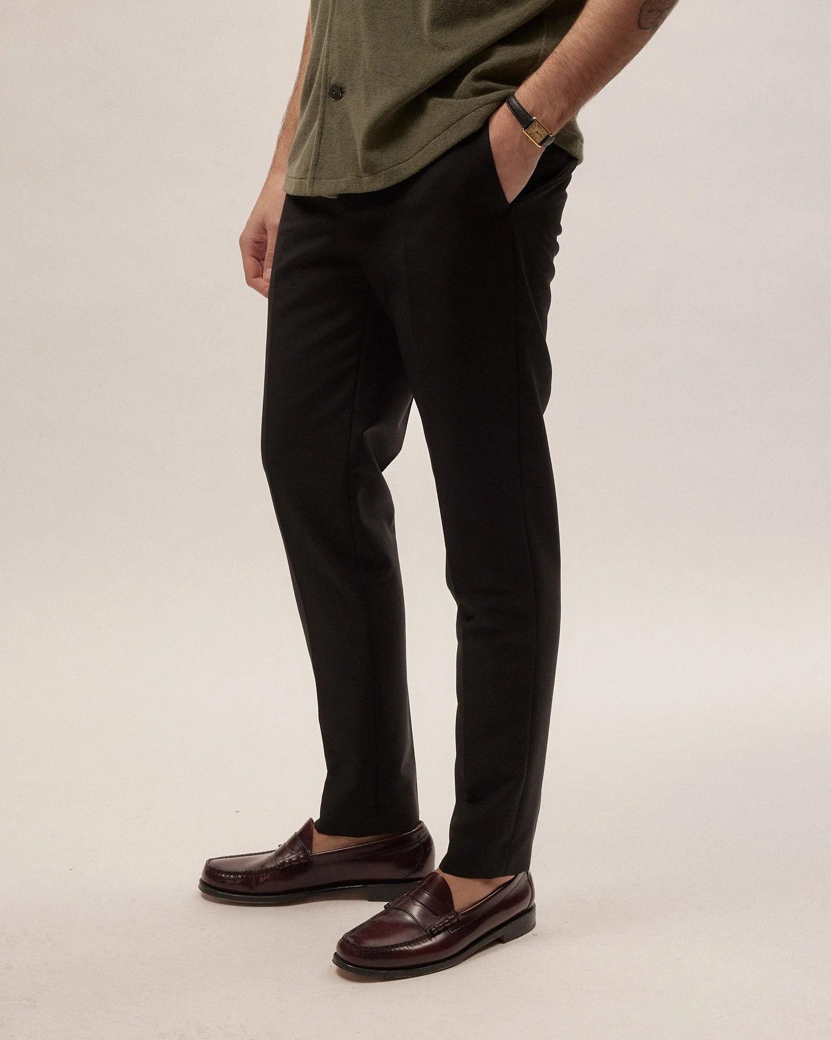 Paolo - Black - Wool & Mohair