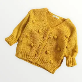 Popcorn Cardigan - Yellow