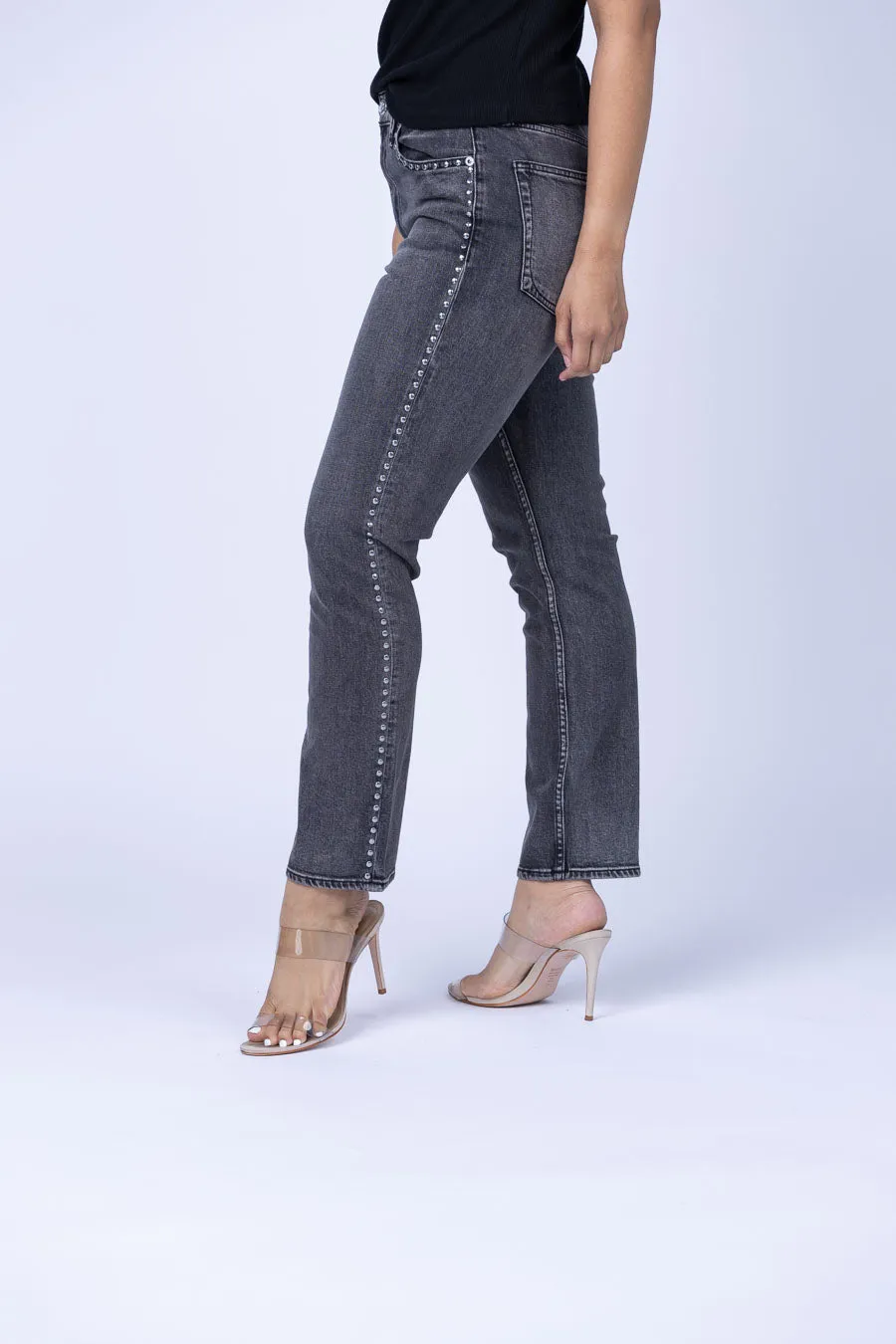 Rag & Bone Wren High Rise Slim Ankle Jeans in Serjewel