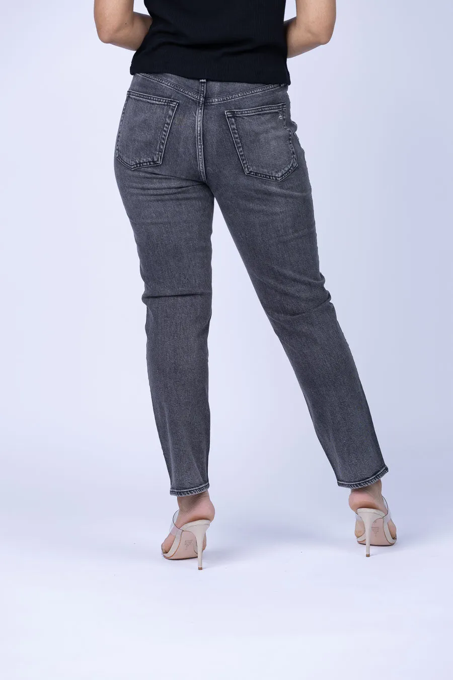 Rag & Bone Wren High Rise Slim Ankle Jeans in Serjewel