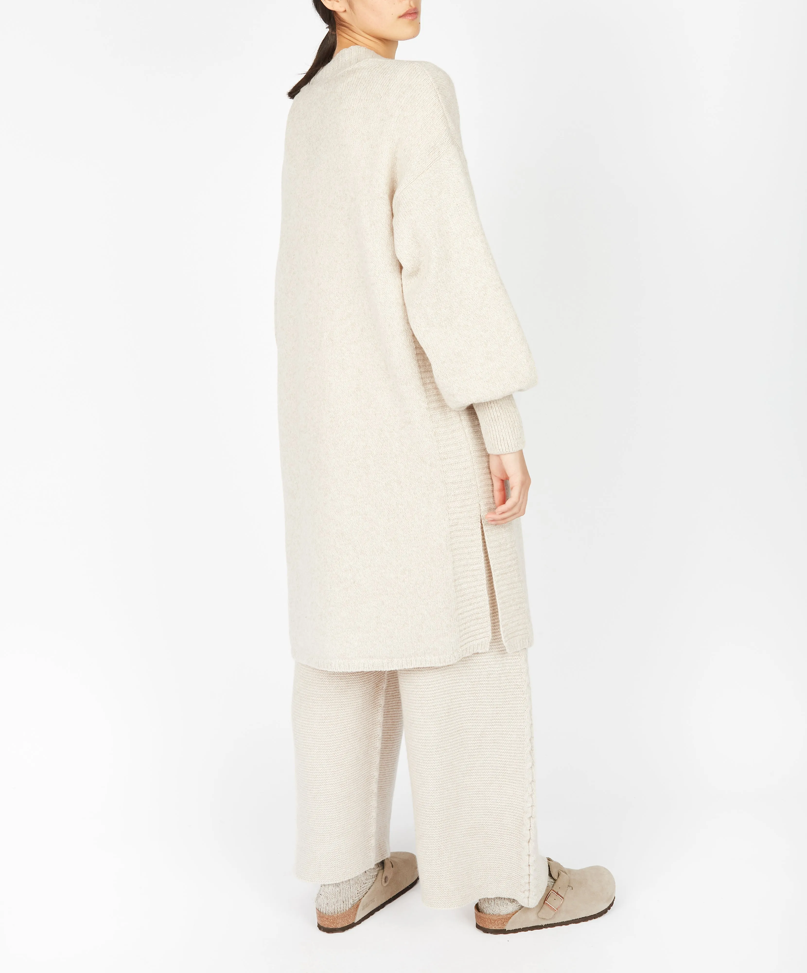 Raven Jersey Cardigan Bone