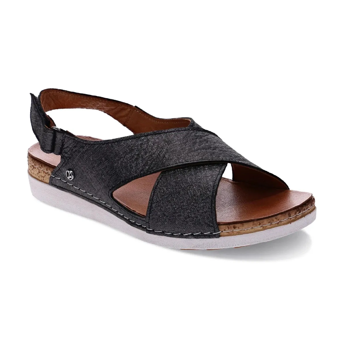 Revere Cottesloe Women's Back Strap Sandals In Black